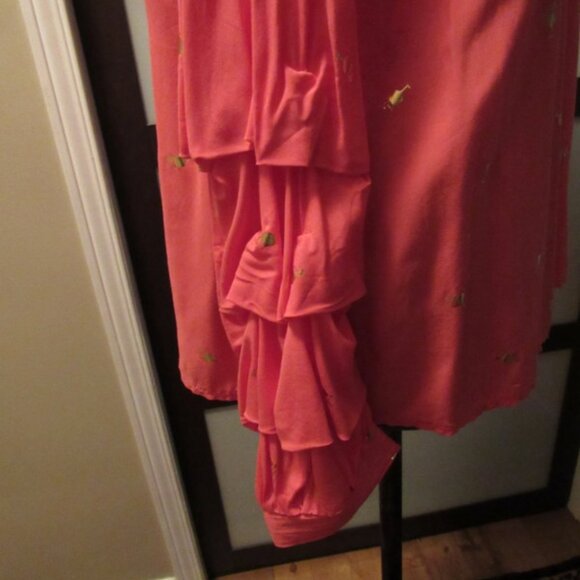 Women's LUNA MOON Party Blouse.  Size Medium. Pink. - Picture 4 of 11